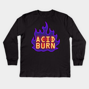 Hackers Acid Burn Kids Long Sleeve T-Shirt